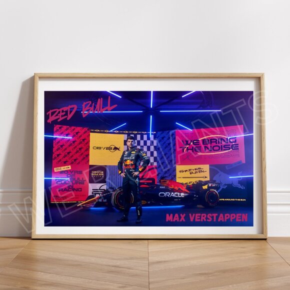 RED BULL Max Verstappen Art Print 11x17 - Picture 1 of 2